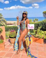 Ensemble Maillot de bain 2 pièces - multicolore (maillot + kimono) – Image 2