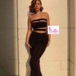 Ensemble jupe avec bustier - noir