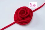 Robe maxi avec choker bouquet - rouge – Image 5