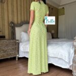 Robe shirt avec lacets - jaune multicolore – Image 2