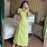 Robe shirt avec lacets - jaune multicolore – Image 4