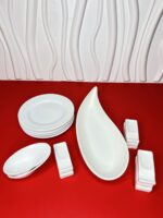 Pack khewell - 4 assiettes + 2 coupelles + 1 grande saucière + 10 poses couverts – Image 4