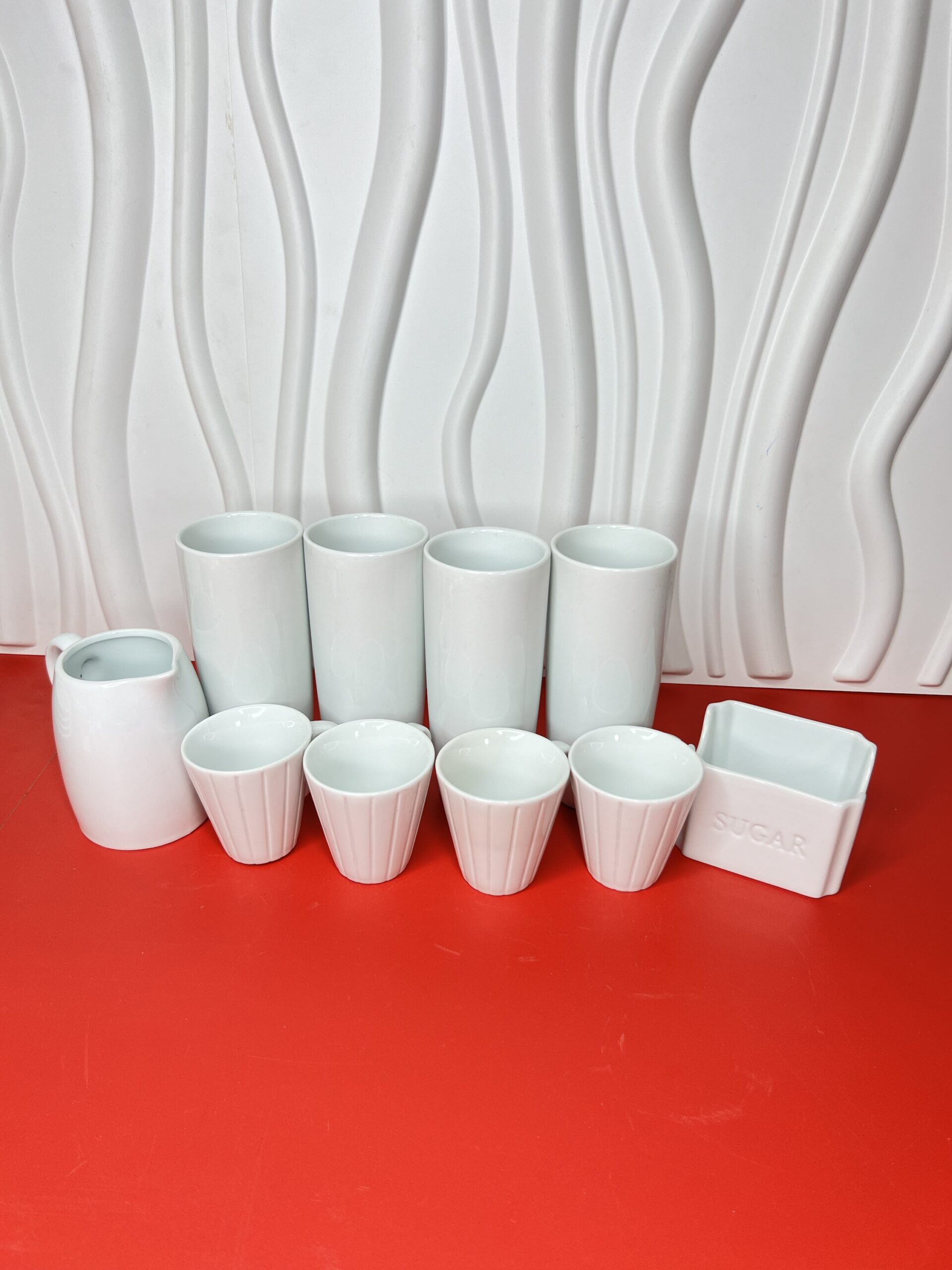 img_1188 Pack Ndécky - 4 grandes tasses + 4 tasses à café + 1 pot à lait + 1 sucrière – Image 1