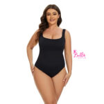 Bodysuit débardeur côtelé et gainant - noir – Image 3