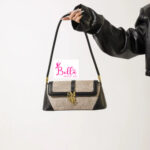 Sac baguette - bicolore beige noire – Image 3