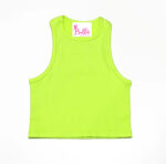 Crop top débardeur - vert fluo