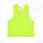 Crop top débardeur - vert fluo