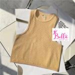 Crop top débardeur - beige
