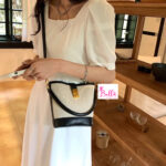 Mini sac sceau - bicolore noir – Image 3