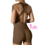 Combi short côtelé dos nu et gainant - marron – Image 4