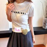 Micro sac de soirée avec des strass- doré – Image 2