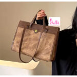 Sac fourre tout - bicolore marron