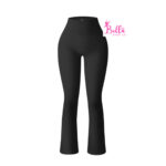 Legging bas large côtelé et gainant - noir