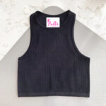 Crop top débardeur - noir – Image 2
