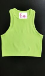 Crop top débardeur - vert fluo – Image 2