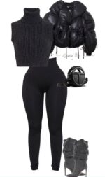 Legging taille haute côtelé et gainant - noir – Image 7