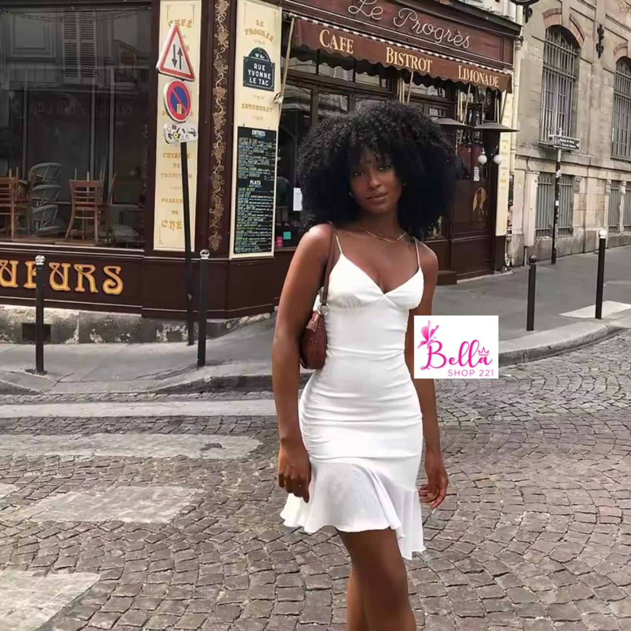 17DDF45F-0B56-44C1-856C-E0F9635DC733 Mini Robe moulante - blanche – Image 1
