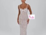 Robe de soirée 3/4 avec dentelle – Image 2