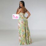 Combinaison bustier & plissée - multicolore – Image 5
