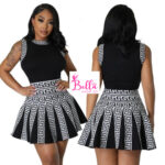 Mini Robe bicolore - noir blanc