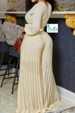 Combinaison plissée - beige – Image 2