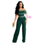 Combinaison avec épaules tombantes - verte – Image 3