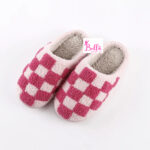 Chausson damier - rose – Image 5