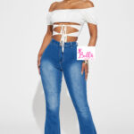 Pantalon en jean bas large