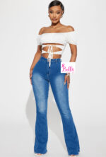Pantalon en jean bas large