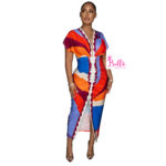 Robe moulante - multicolore