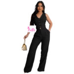 Ensemble pantalon et veston - noir – Image 3
