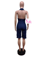 Combi short dos nu - bleu – Image 6