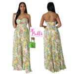 Combinaison bustier & plissée - multicolore – Image 2