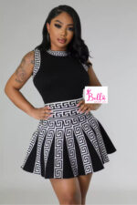 Mini Robe bicolore - noir blanc – Image 3