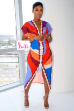 Robe moulante - multicolore – Image 3