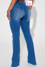 Pantalon en jean bas large – Image 3
