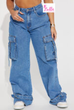 Pantalon en jean cargo