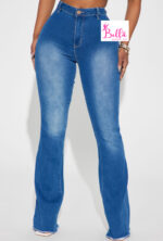 Pantalon en jean bas large – Image 2