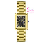Montre Scottie - noir et bande dorée (+ boîte + sac + ajusteur de bande) – Image 3