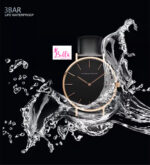 Montre Hannah Martin unisexe - cuir noir (+ boîte) – Image 5