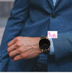 Montre Hannah Martin unisexe - cuir noir (+ boîte) – Image 4