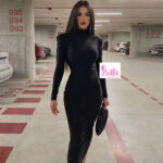 Robe moulante - noir – Image 4
