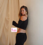 Ensemble jupe et top asymétrique - noir doré – Image 5