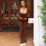 Combinaison + boléro - marron – Image 4