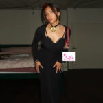 Robe moulante longue manche - noir – Image 2