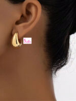 Boucles d’oreilles - gouttes petit modèle (acier inoxydable 18K)