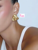 Boucles d’oreilles - triangle (acier inoxydable) – Image 2