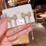 Boucles d’oreilles - noeud en zircon