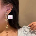 Boucles d’oreilles - noeuds en strass