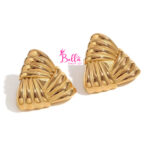 Boucles d’oreilles - triangle (acier inoxydable) – Image 7
